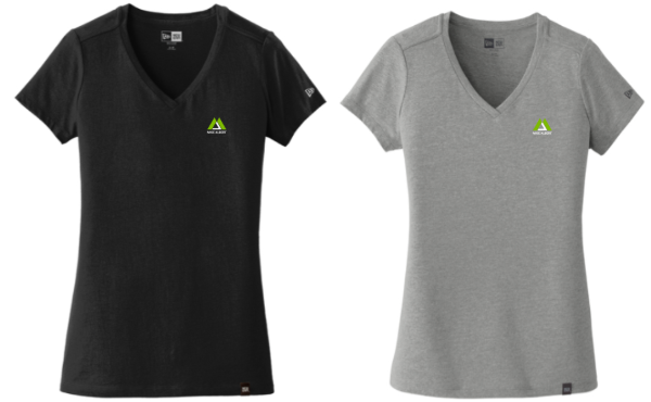 Picture of MA New Era Ladies Heritage Blend V-Neck T