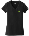 Picture of MA New Era Ladies Heritage Blend V-Neck T