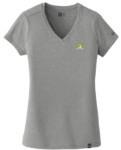 Picture of MA New Era Ladies Heritage Blend V-Neck T