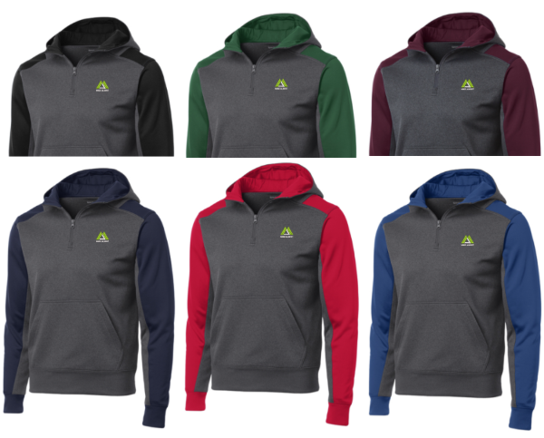 Picture of MA Sport 1/4 Zip Colorblock Hoodie